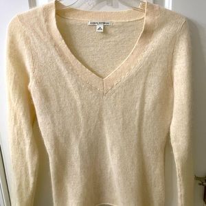 100% Rabbit hair banana republic v neck sweater